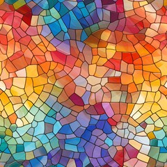 A mosaic of multicolored mosaic tiles 01 - Perfectly repeating background pattern for your designs