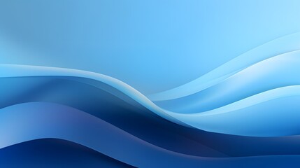 Fototapeta premium Wavy blue abstract minimalist background. Timeless design with smooth wavy pattern.
