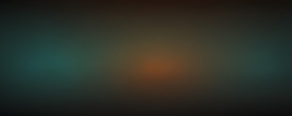 Fototapeta premium Dynamic Teal, Orange, and Black Gradient Background with Grainy Texture: Modern Design