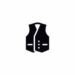 Waistcoat Suit Fashion icon vector