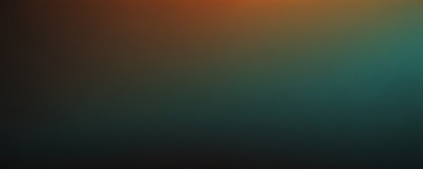 Naklejka premium Dynamic Teal, Orange, and Black Gradient Background with Grainy Texture: Modern Design