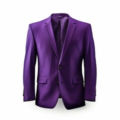 Purple Blazer isolated on white background