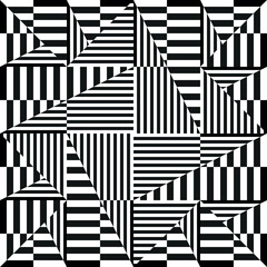 op art halftone lines geometric pattern, abstract modern background, vector design element