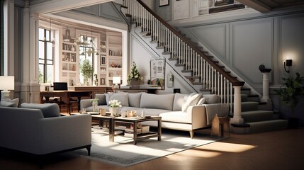 A photo of a Simple and Elegant Townhouse Design