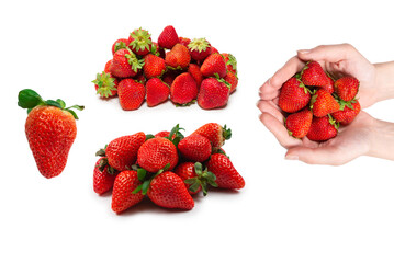 Strawberry. Fresh berries macro.