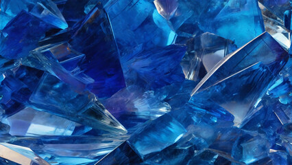 blue sapphire background texture close-up.