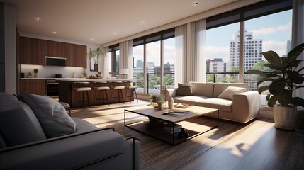 A photo of a Simple and Modern Condo Design