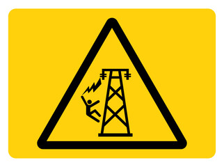 Electrical Hazard Symbol Sign, Vector Illustration, Isolate On White Background Label. EPS10