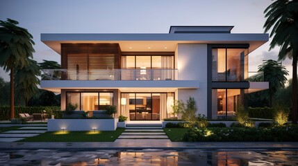 Obraz premium A photo of a Simple and Modern Duplex Design