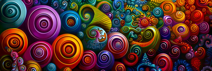 Fraktale 3D Elemente. Mikroskopische Plasm Moleküle. Neue Technologie unter Mikroskop  © shokokoart