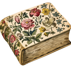 Floral Book Clipart Vintage Book clipart isolated