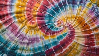 Colorful tie dye fabric texture background.