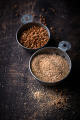 Gluten free healthy organic buckwheat flour