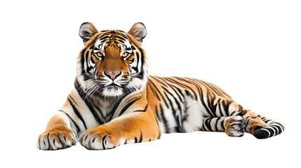 Siberian Tiger isolated on transparent background