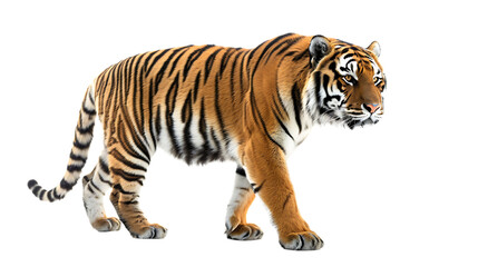 Siberian Tiger isolated on transparent background