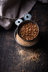 Gluten free healthy organic buckwheat flour