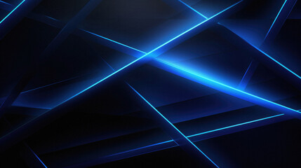 Abstract background with blue neon lines, computer generated abstract background,