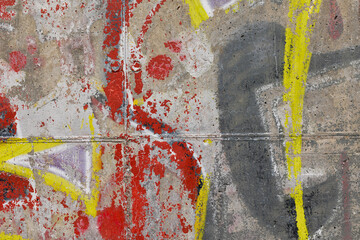 Graffiti als Detail an einer Wand - 768060914
