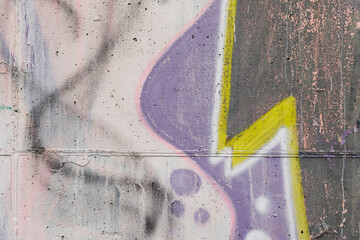 Graffiti als Detail an einer Wand - 768061143