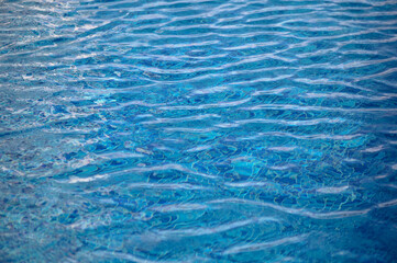 surface of blue swimming pool,background of water in swimming pool.1