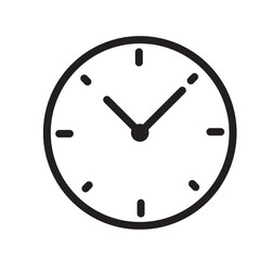Clock icon vector. Weather icon vector illustration.