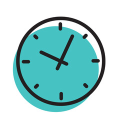 Clock icon vector. Weather icon vector illustration.