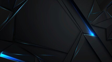 High-contrast abstract background featuring sharp angles and neon blue lighting that conveys a futuristic and edgy tech aesthetic.