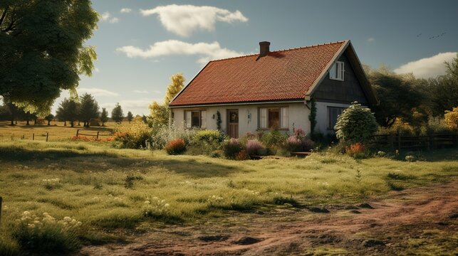 A photo of a Bungalow in a Rural Context