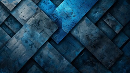 Rustic blue wooden texture with weathered paint. Diagonal wood planks background for vintage design. Weathered blue wood panels for retro styled visuals. - obrazy, fototapety, plakaty