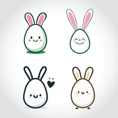 Easter Egg Hunt  Vector illustration 
