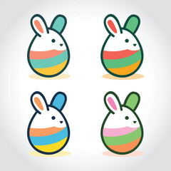 Easter Egg Hunt  Vector illustration 