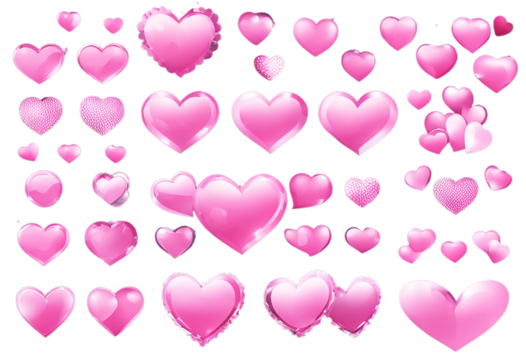 hearts site design symbol Set day Mothers Vector love Valentine's illustration mobile web Pink decoration logo app UI elements Background Pattern Icon Abstract Wedding