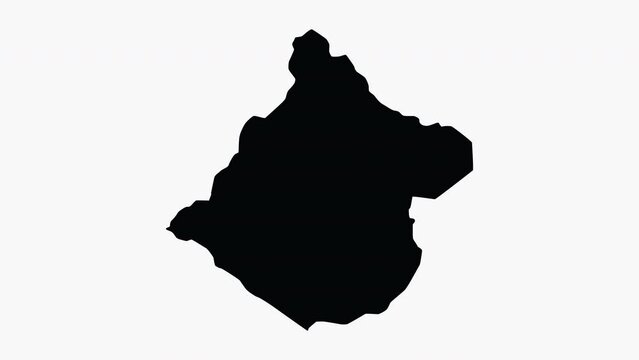 animation forming a map of Tacna in peru