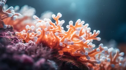 Fototapeten Beautiful coral in the sea. Close-up macro photo. © Voilla
