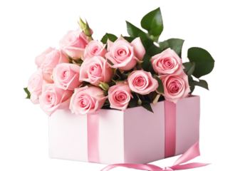 background satin Women's Day pastel view table flowers roses Mother's box pink Valentine's bow Beautiful Front bouquet vase gift Wedding Birthday Mother Flower Valentine