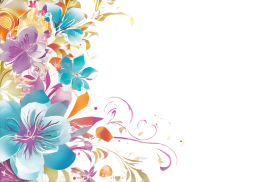 your text floral place abstract background