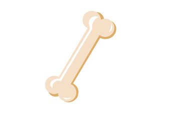 PrintFlat design dog bones icon set isolated on white background. Dog food sign vector illustration – white, edible, toy, cartoon kawaii style cute character. Logo line design for pets business.