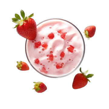 a pink whipped cream on white spoon png