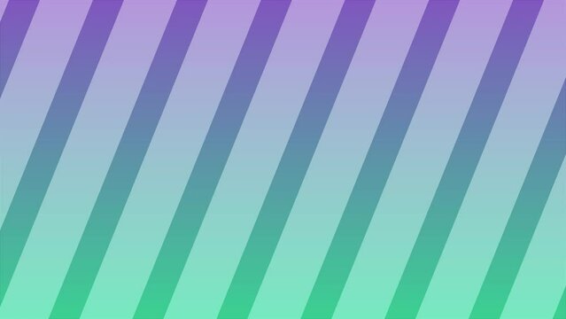 4k. animated background. Strips in motion. blue-green gradient