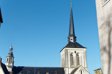 Eglise Saint-Pierre de Saumur et son clocher tors - Maine-et-Loire - France