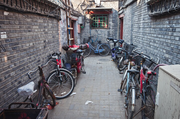 Courtyard in Menlou Hutong in Beijing, China