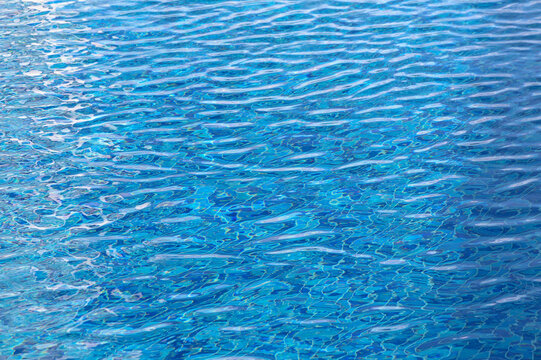 surface of blue swimming pool,background of water in swimming pool. 4