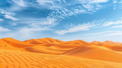 Fototapeta na wymiar Captivating sahara desert scenery in egypt with mesmerizing undulating sand dunes