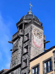 Tour de l’horloge à Riom , Puy de Dôme (63),Auvergne, france