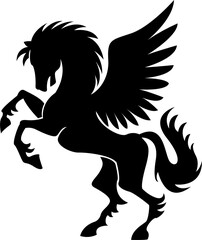 black horse logo similarity - obrazy, fototapety, plakaty