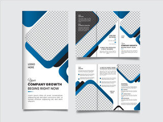 Modern simple and creative Tri-fold Brochure design for Business , Travel agency, Restaurent ,  medical and other  uses.