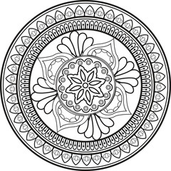 This is simple and vector Mandala Design Background and It is editable.