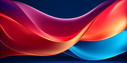 Fototapeta premium background wallpaper illustration with vibrant waves