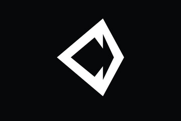 arrow logo, diamond logo, 3d shape, logomark, icon