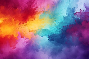 Colorful watercolor background abstract splash colorful art